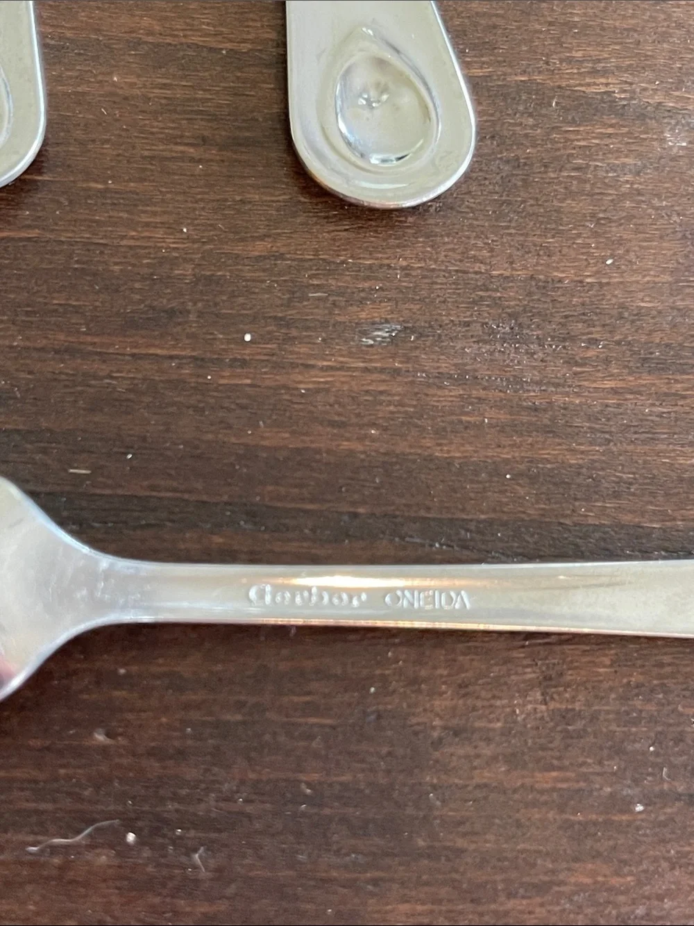 Vintage Gerber Oneida Stainless Steel Set Of 4 Long Handle Spoons